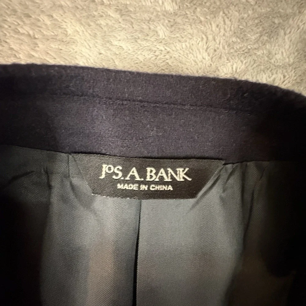 Jos A Bank Men's 44R (~46.5R) Dark Navy 100% Cashmere Blazer SEE DESCRIPTION
